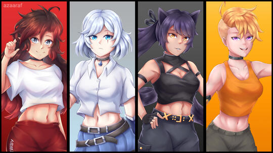 Team RWBY ALT-Hairstyles